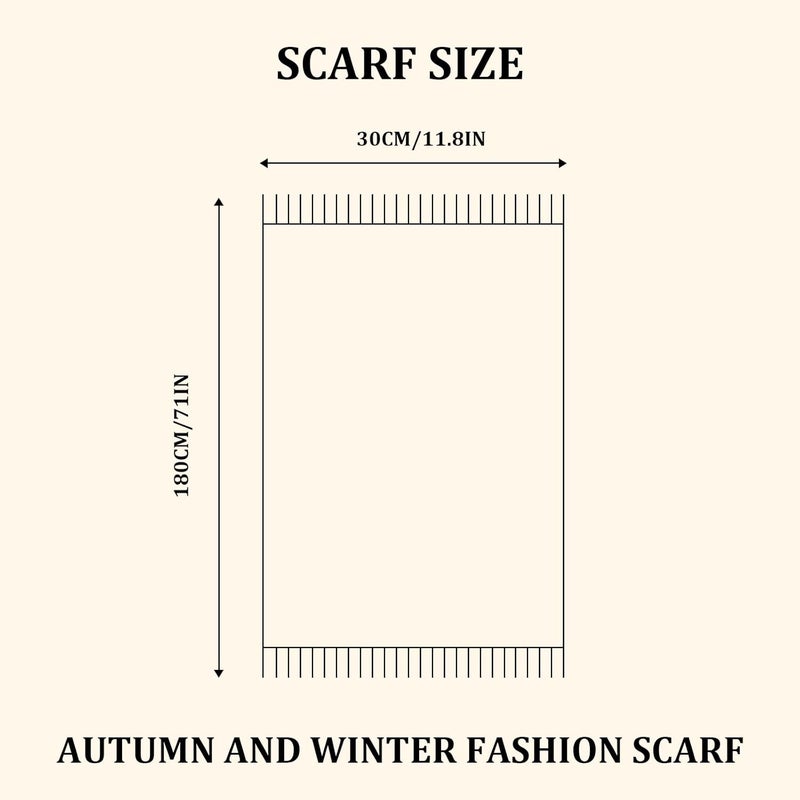 SKNSOFT Winter Wool Plaid Scarf for Men,Women Fashion Tartan Wrap Checkered Scarves - Image 4